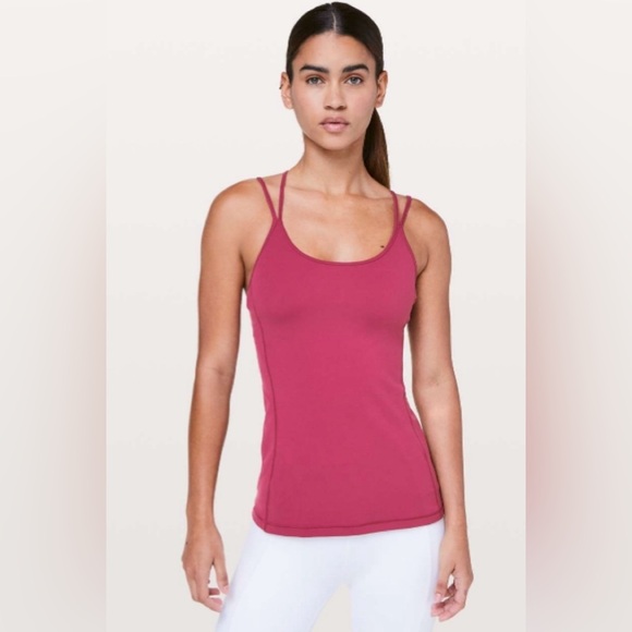 Lululemon free to be tank nulu 6 star ruby euc - Picture 1 of 9